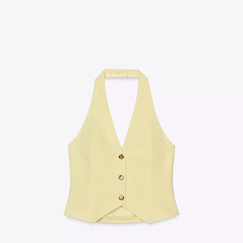 Zara Light Yellow Top